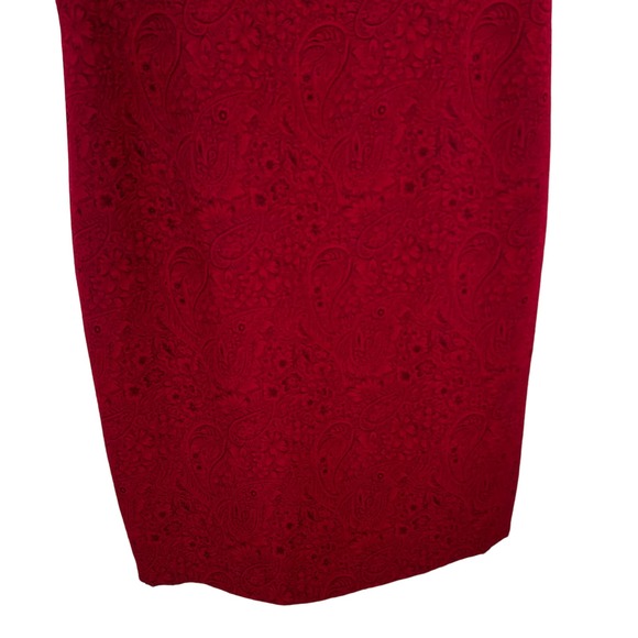 Coldwater Creek Womens Size 14 Red Formal Dress Dinner Party Event Mature Work - Picture 4 of 8